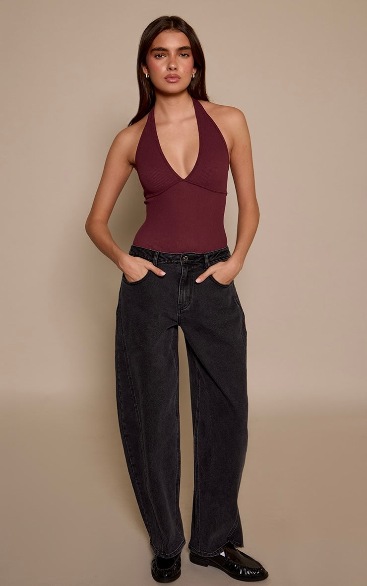 Bodysuit Halter Cafe Mi tienda