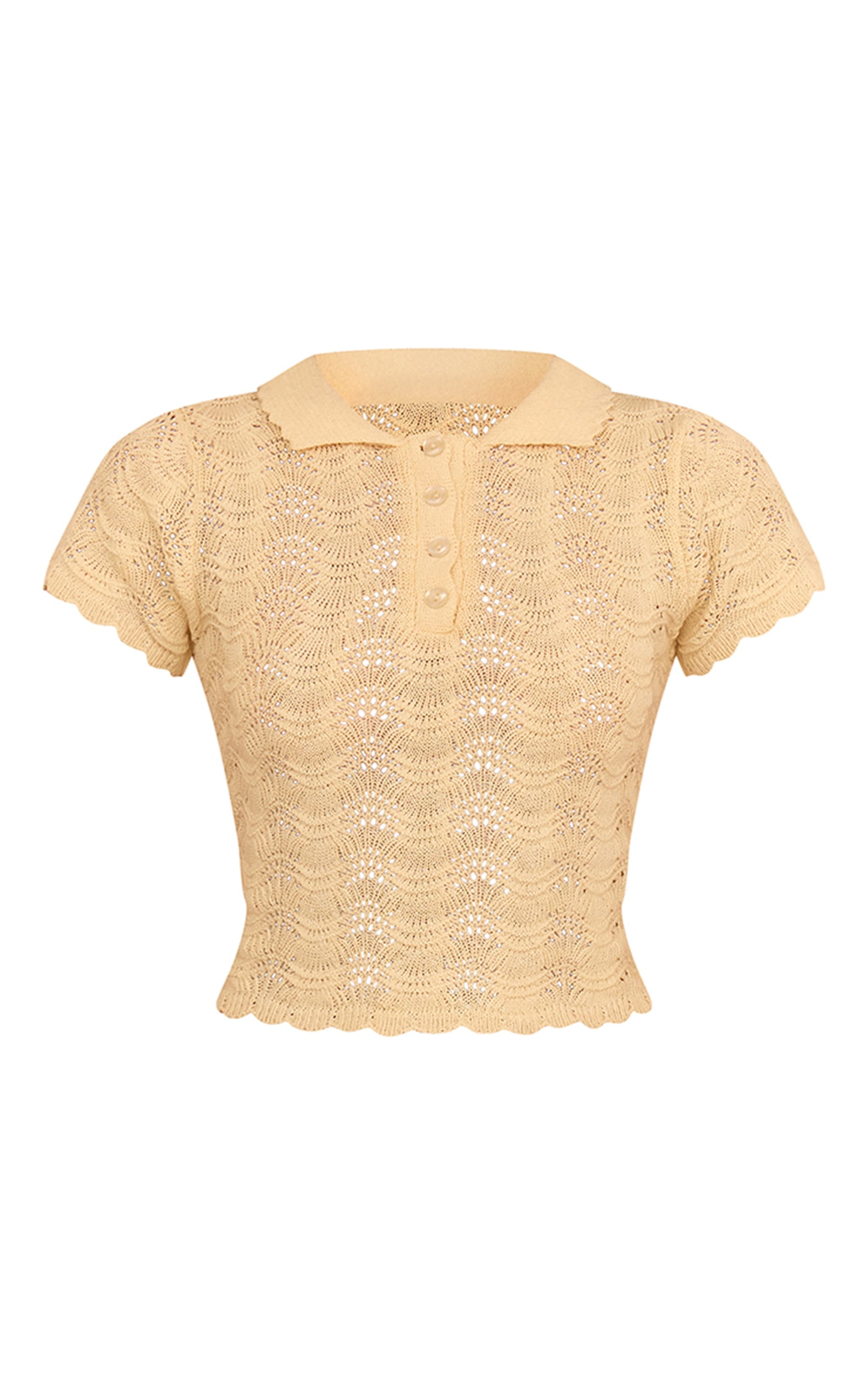 Top Polo Crochet Limón Mi tienda