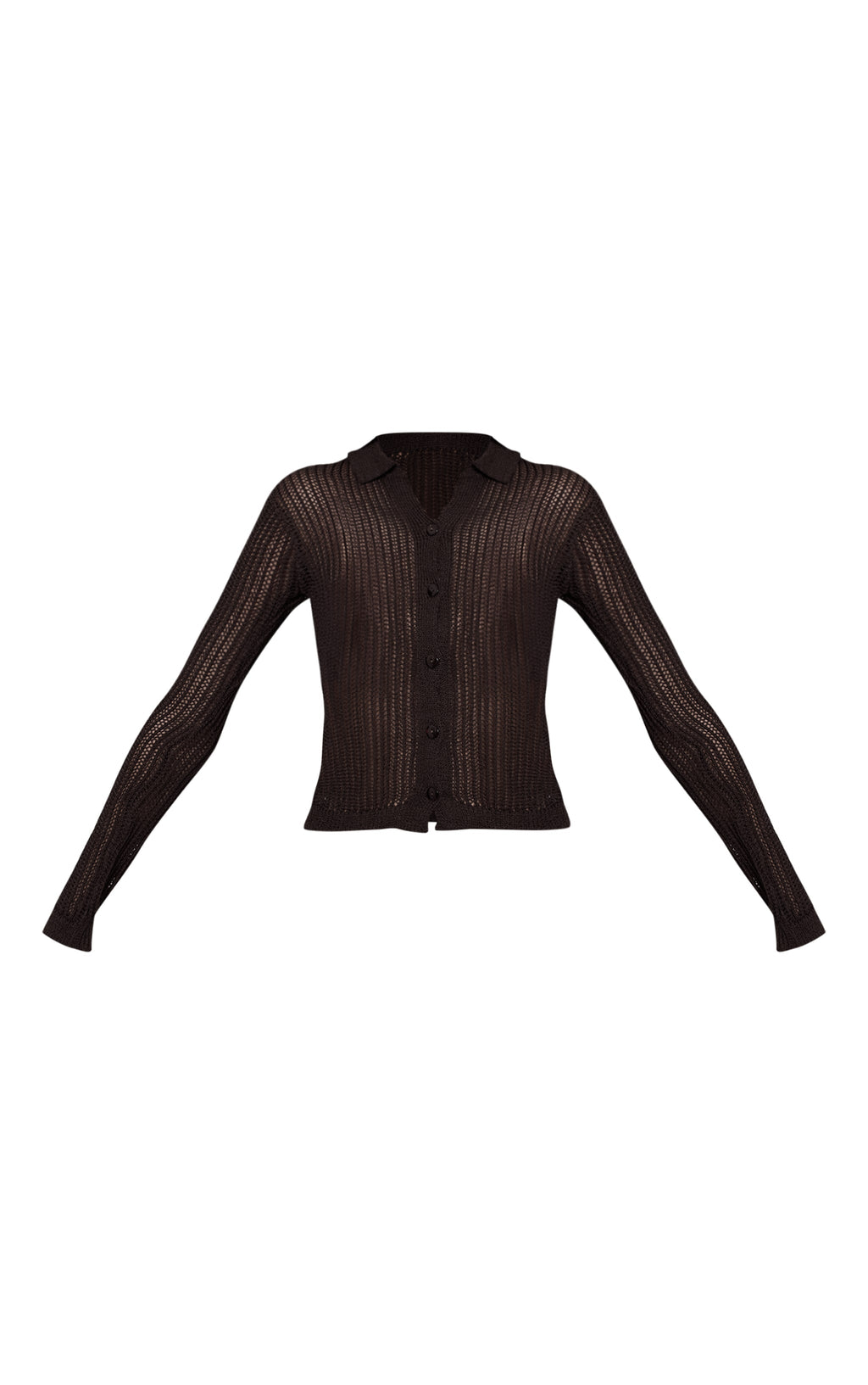 Cardigan Tejido Filigrana Chocolate Mi tienda