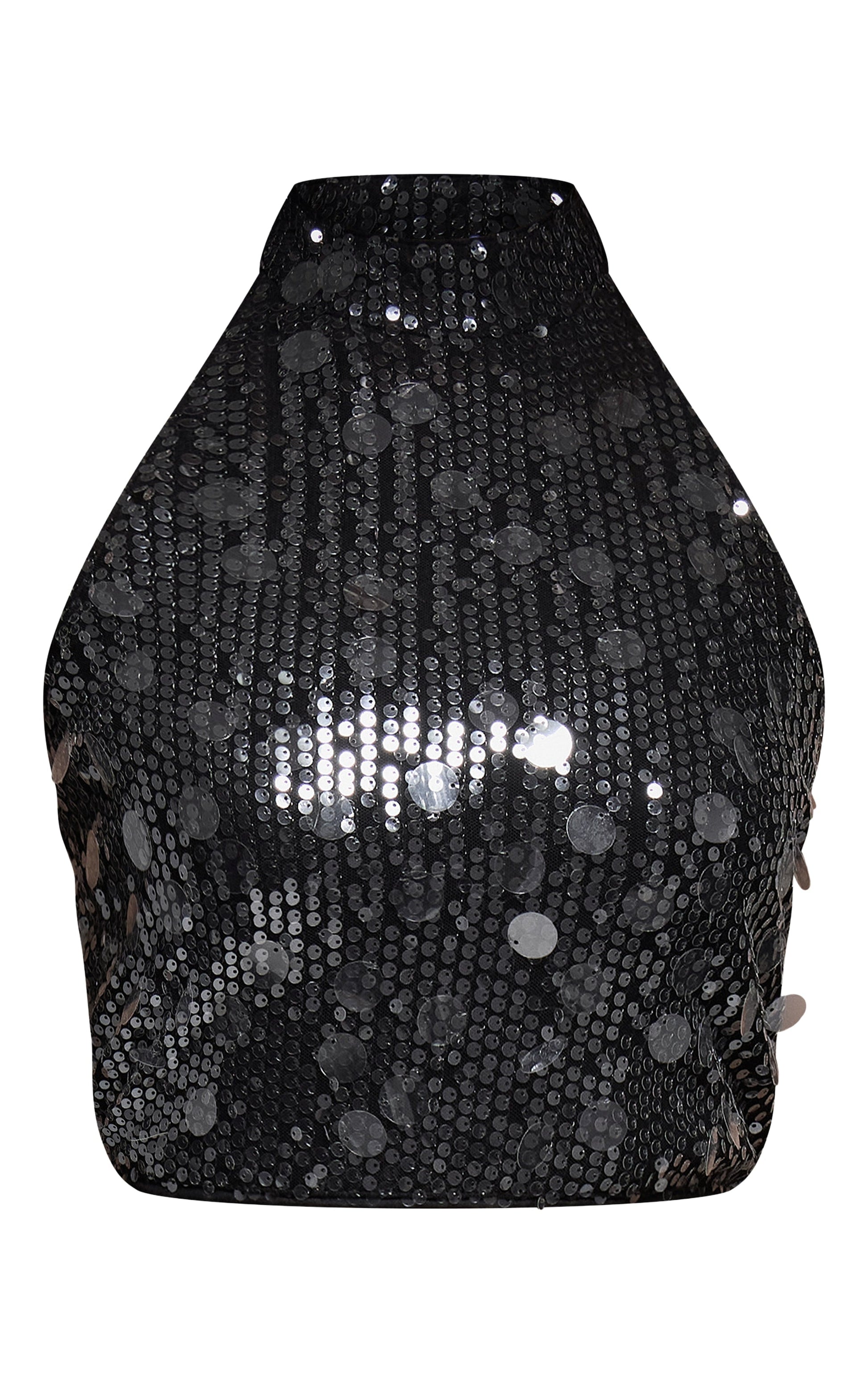 Top Crop Negro de Lentejuelas Mi tienda