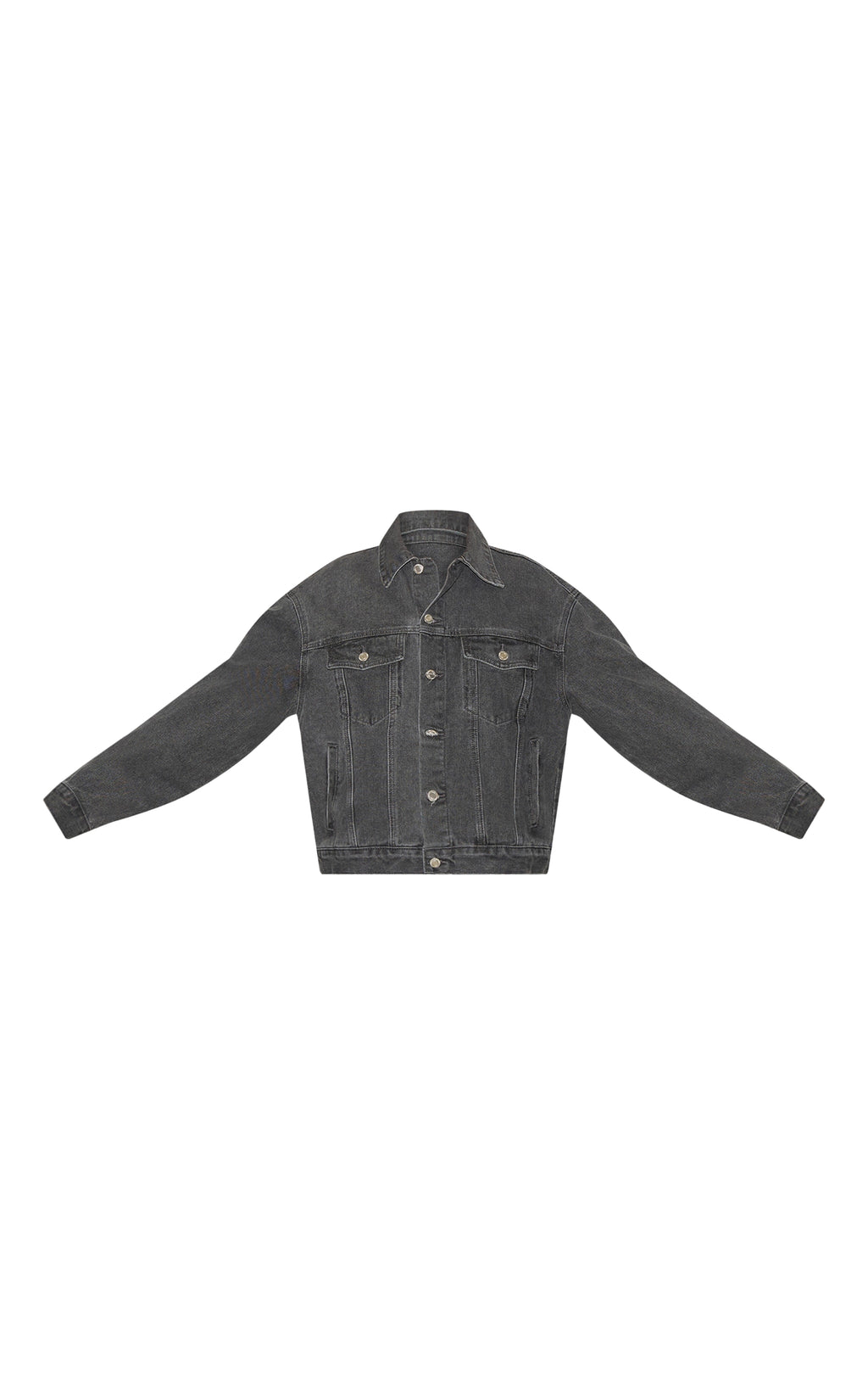 Chaqueta Mezclilla Gris Oscuro