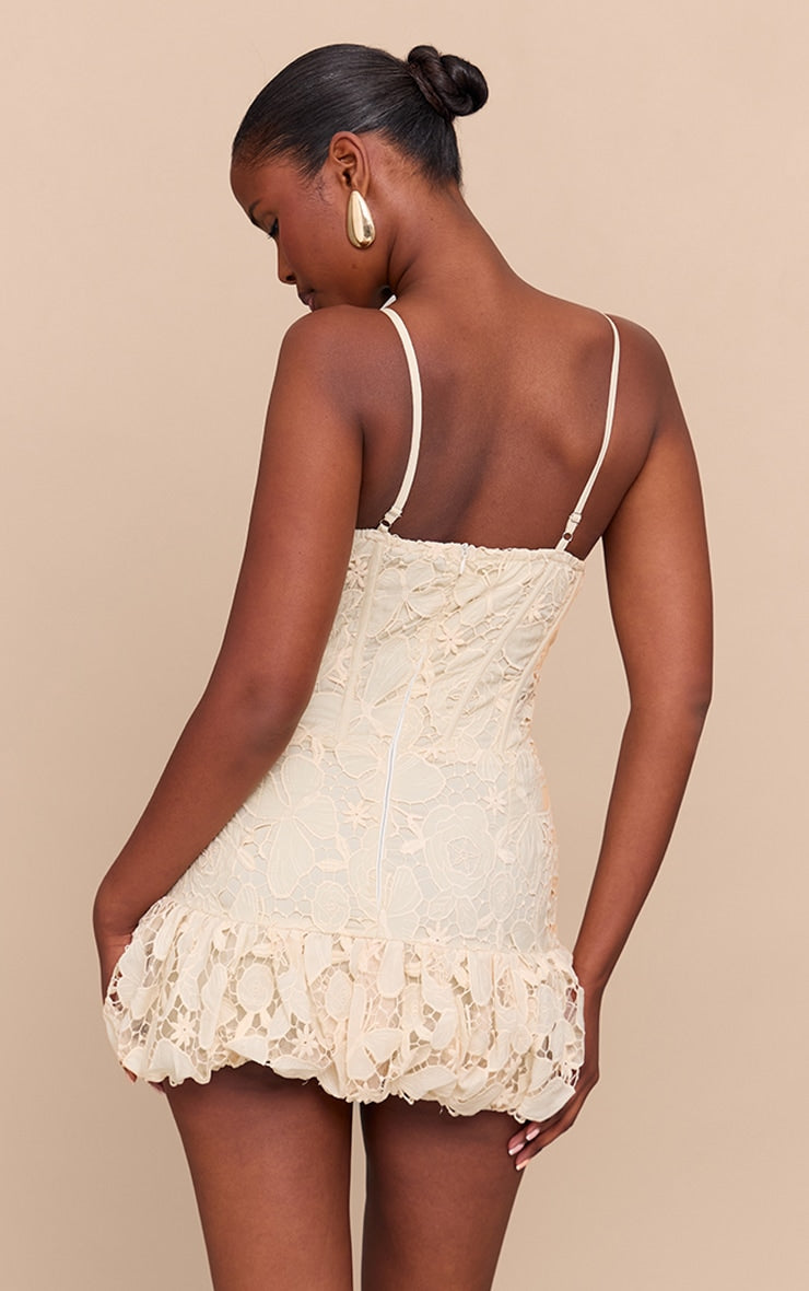 Vestido Mini Encaje Blanco Mi tienda