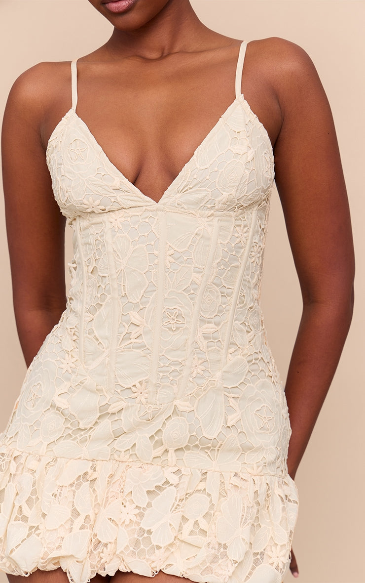 Vestido Mini Encaje Blanco