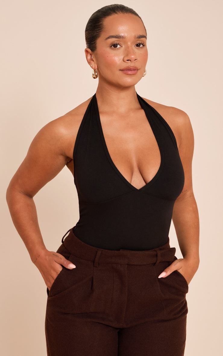 Bodysuit Shape Negro Halterneck Mi tienda