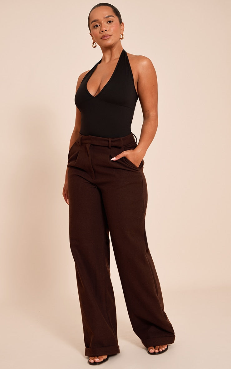 Bodysuit Shape Negro Halterneck Mi tienda