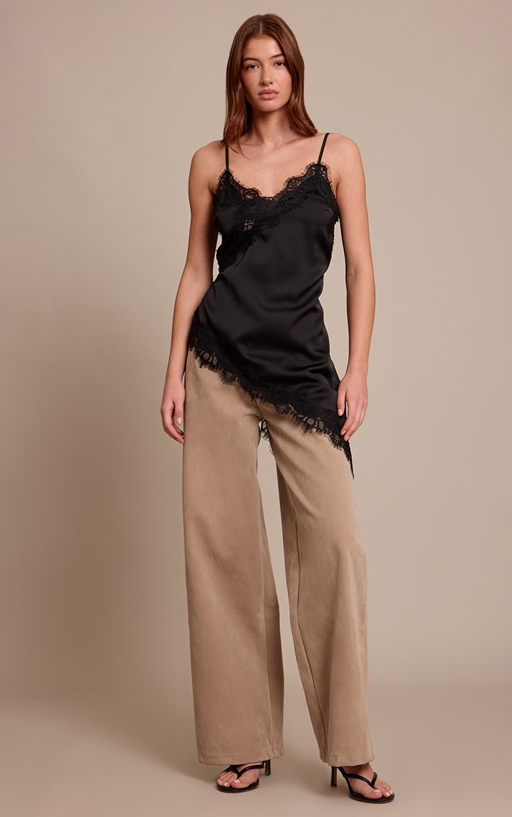 Blusa Negra Encaje Seda Mi tienda