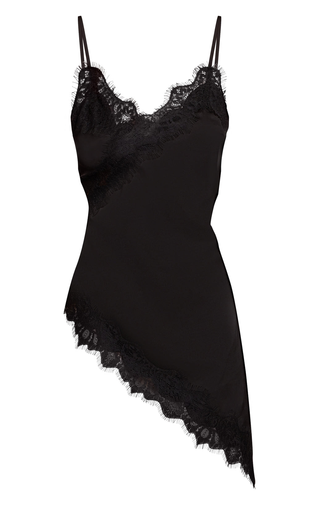 Blusa Negra Encaje Seda Mi tienda