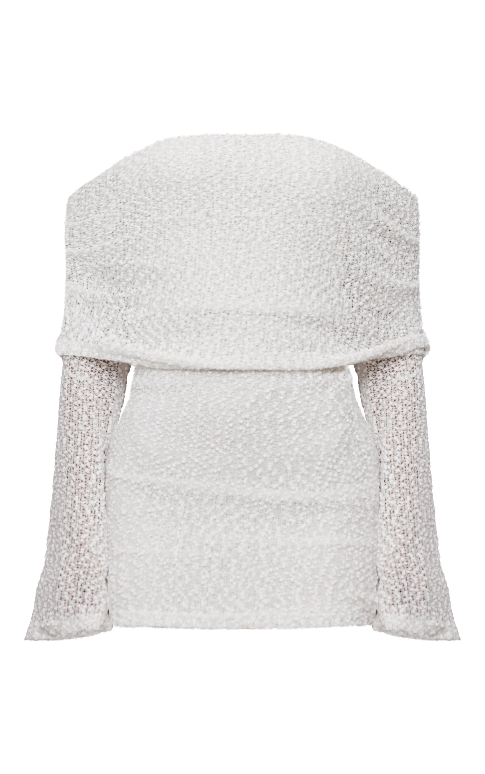 Vestido Mini Tejido Blanco