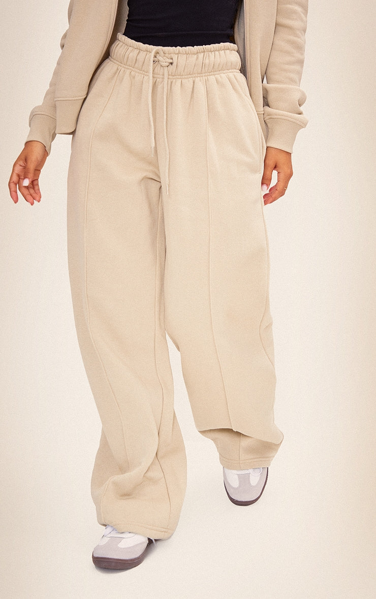 Palazzo Beige Buzo Algodón