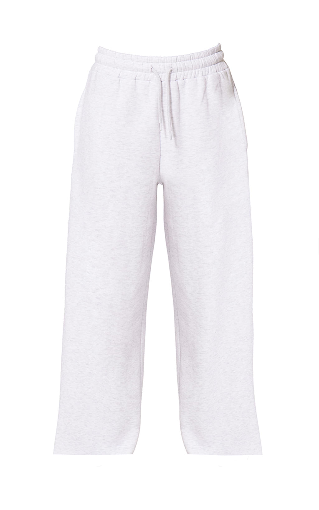 Pantalón Buzo Recto Gris Claro Mujer