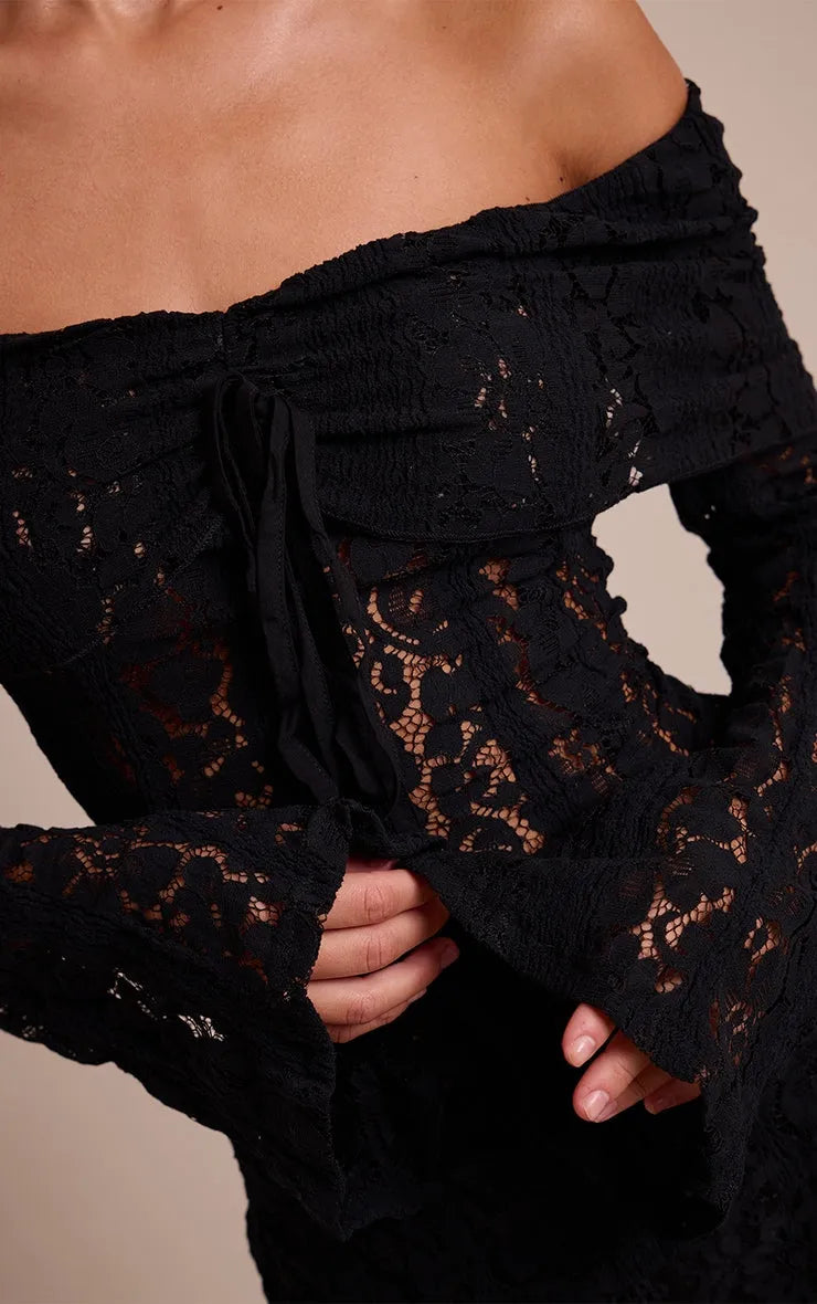 Camiseta Encaje Manga Larga Mi tienda