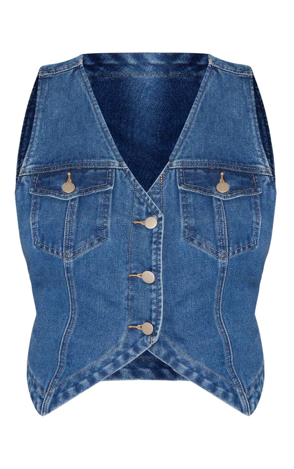 Top Blue Denim Plus