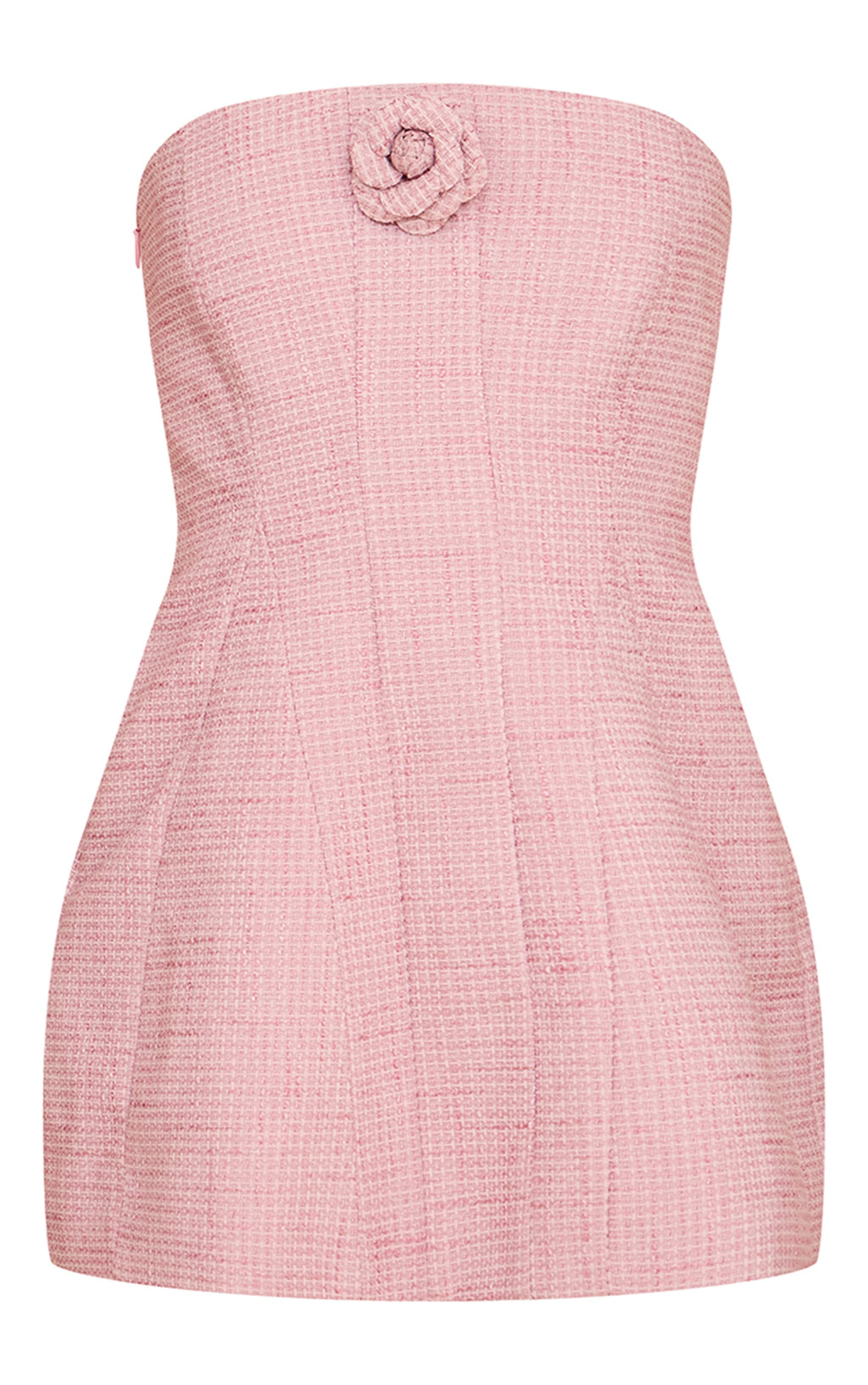 A-Line Bouclé Rosa Palo Floral Mi tienda