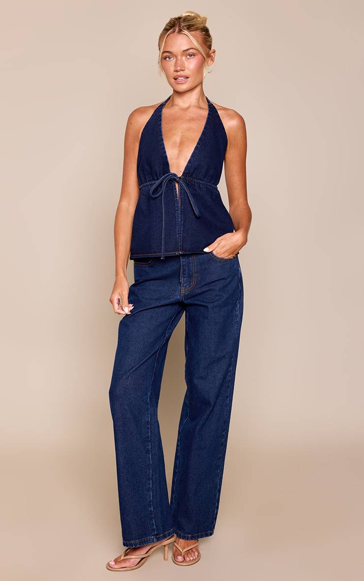 Top Vaquero Denim de Amarre VELT