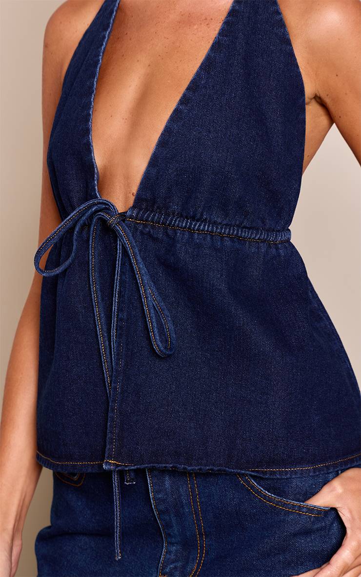 Top Vaquero Denim de Amarre VELT