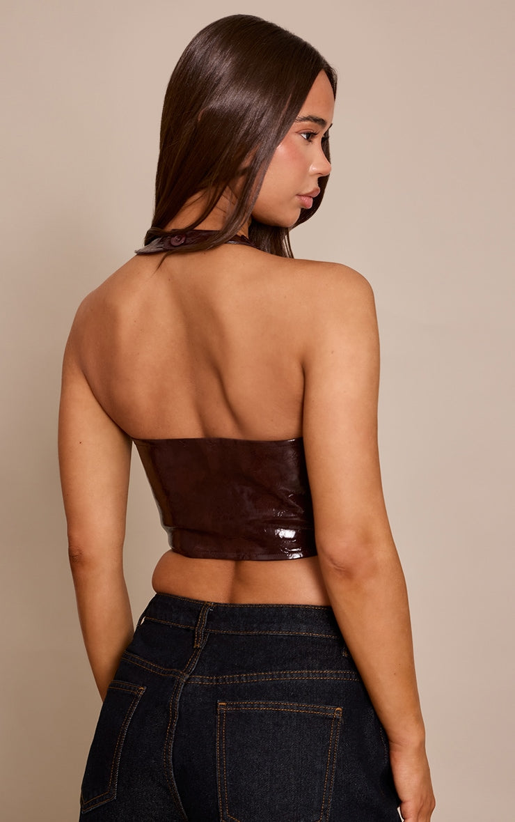 Corset Halter Chocolate Mi tienda