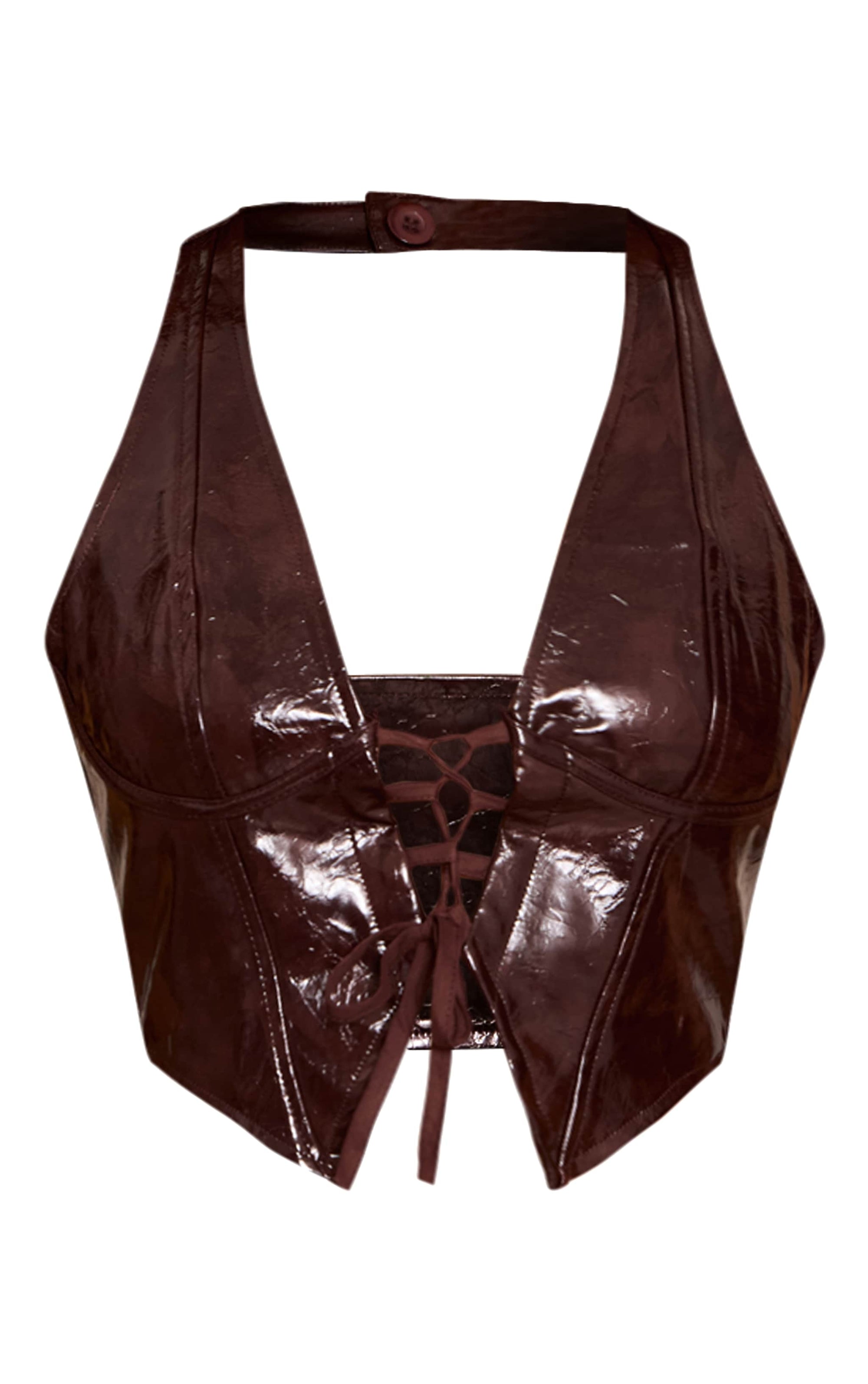 Corset Halter Chocolate Mi tienda