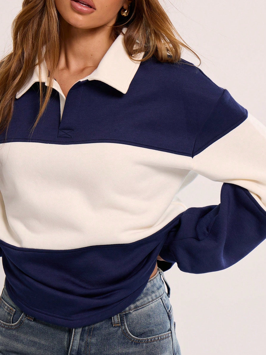 Polerón Azul Marino V Mi tienda