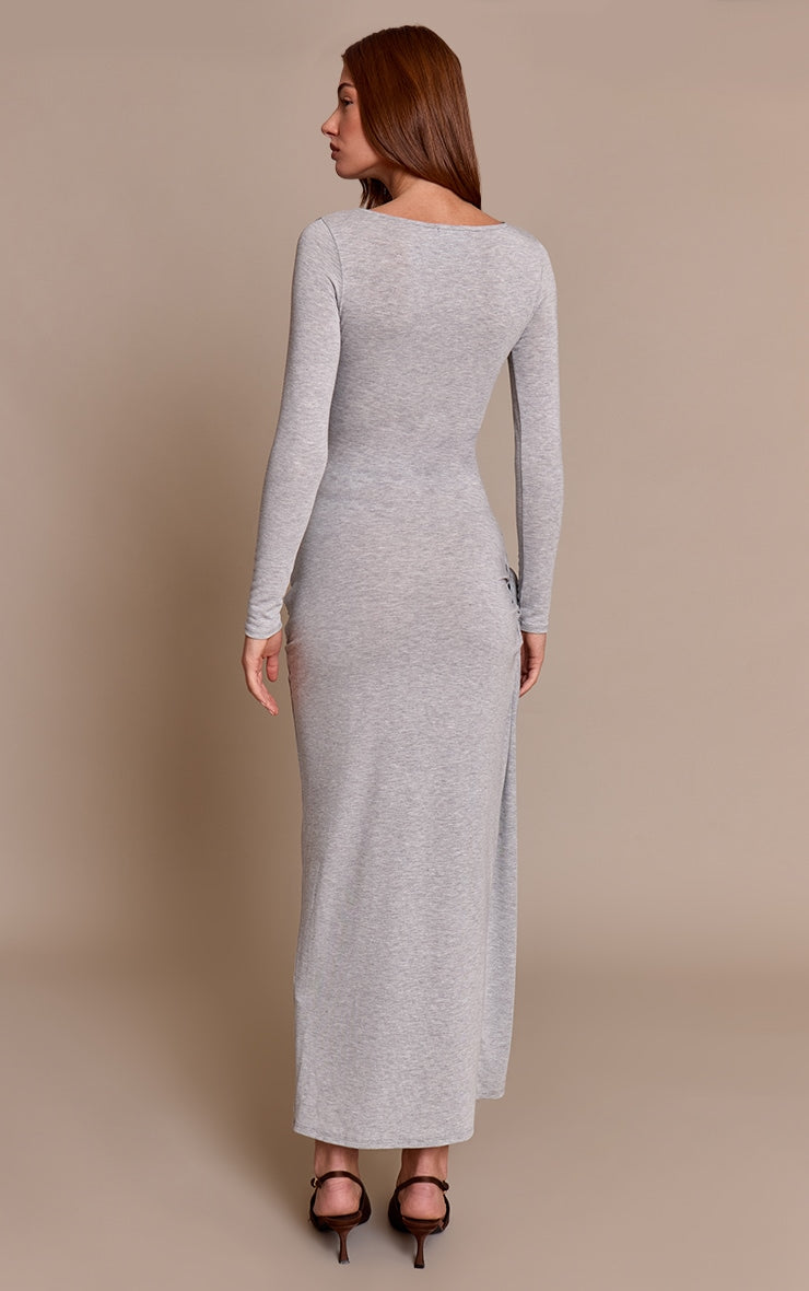 Vestido Maxi Gris Jersey Mi tienda