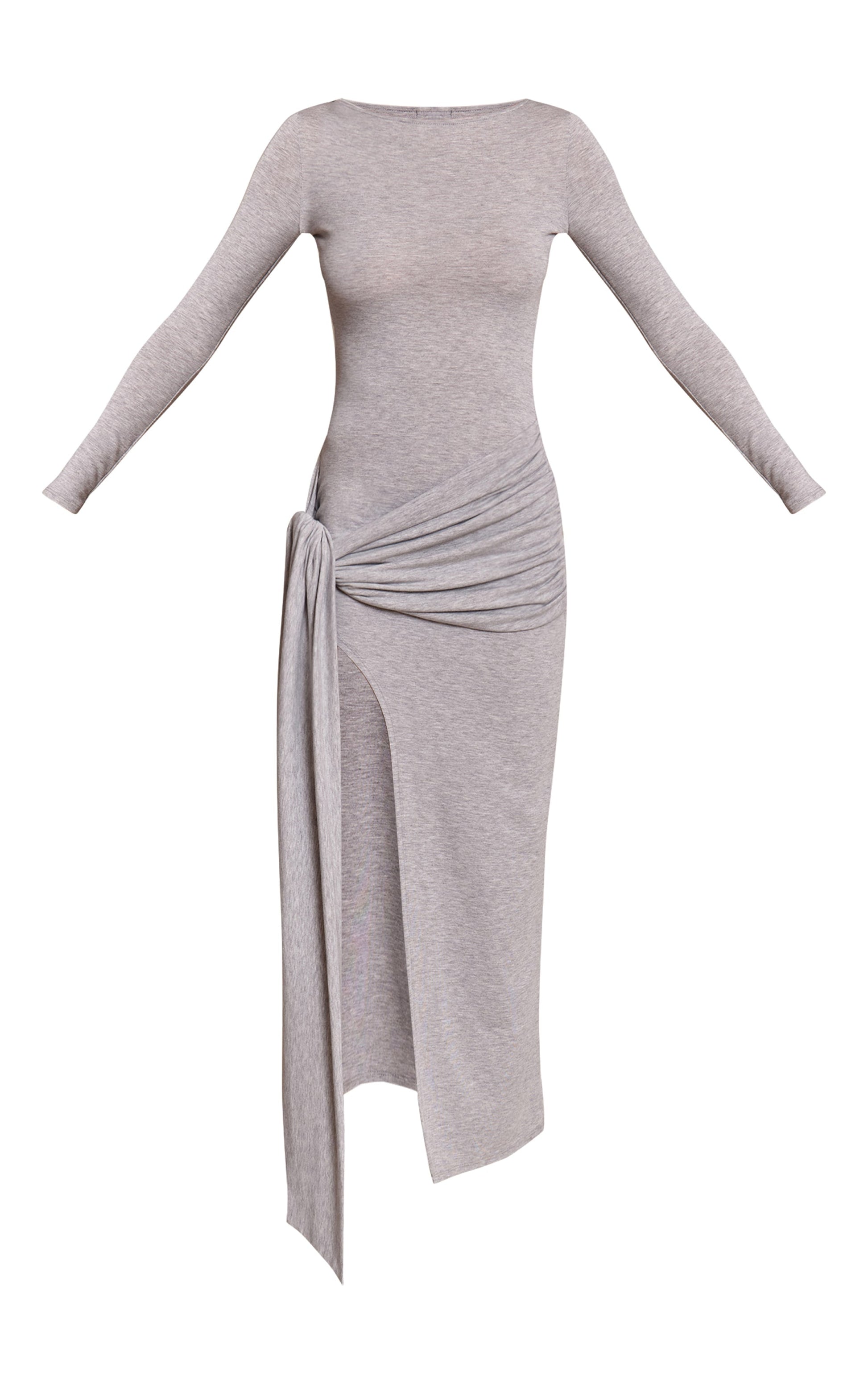 Vestido Maxi Gris Jersey Mi tienda