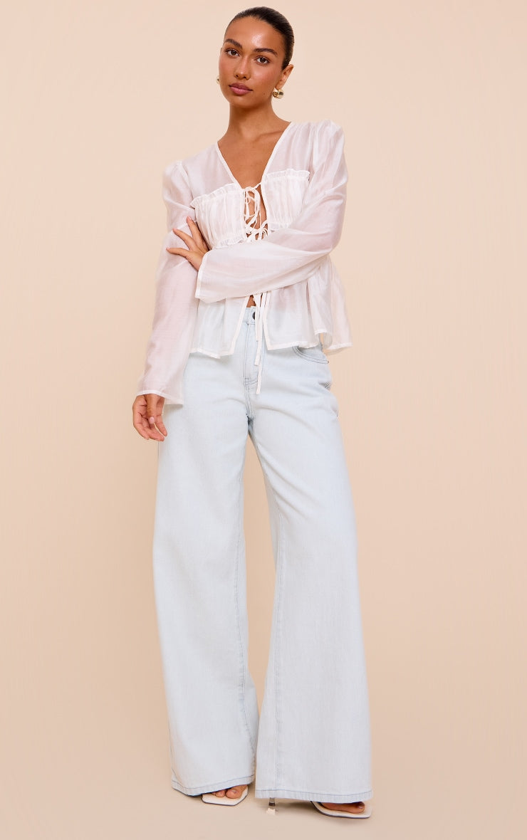 Camiseta Blanca Manga Larga