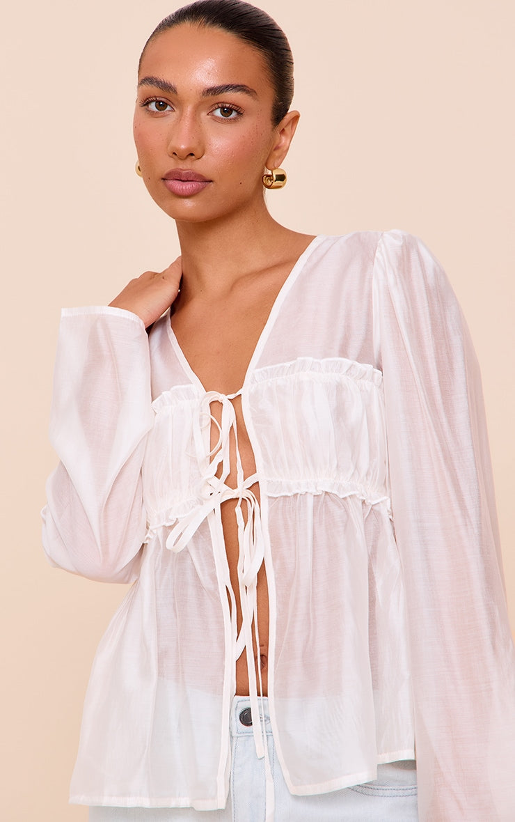 Camiseta Blanca Manga Larga