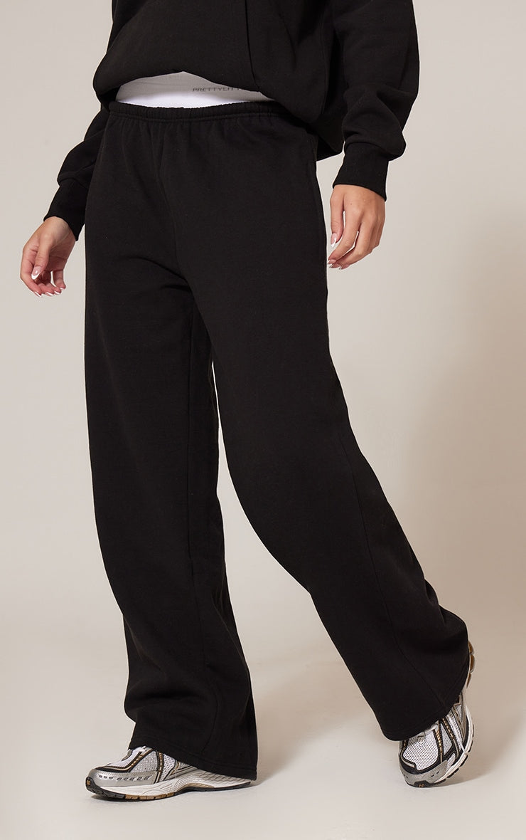 Conjunto Buzo Negro Mujer Polerón Capucha y Pantalón Jogger