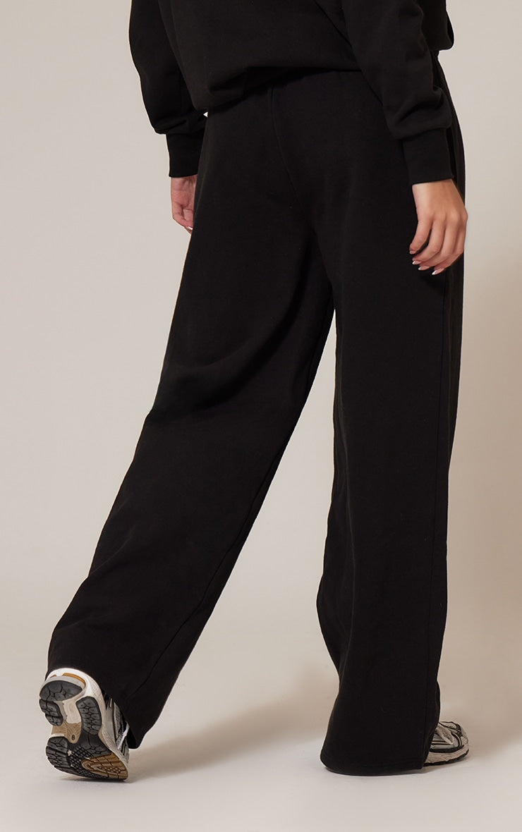 Conjunto Buzo Negro Mujer Polerón Capucha y Pantalón Jogger