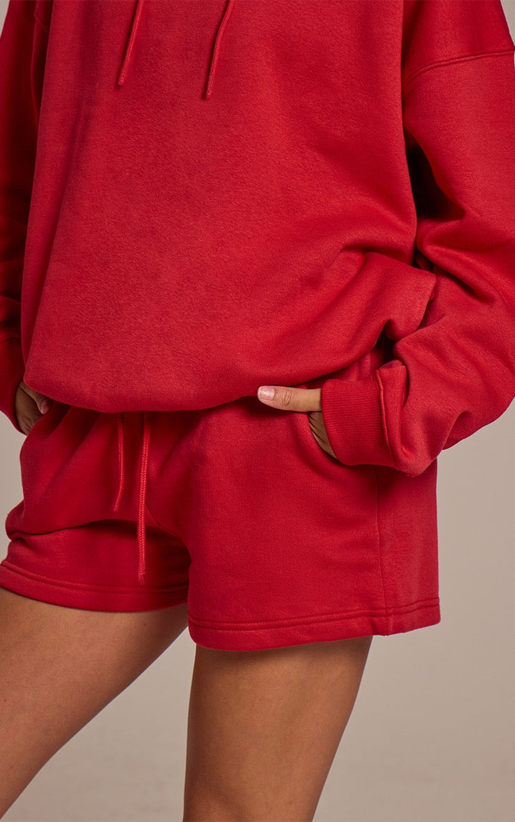 Short Buzo Rojo Algodón