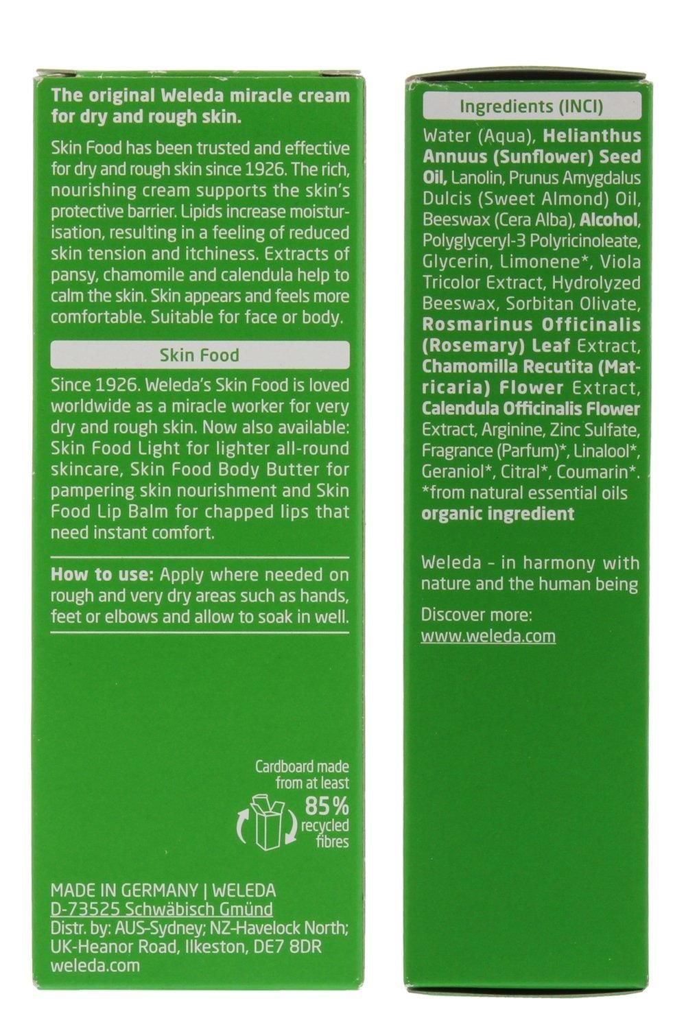 Crema Nutritiva Natural Weleda Skin Food Mi tienda