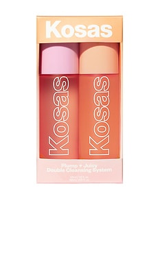 Kosas Plump + Juicy Double Cleansing System - aceite y gel limpiador