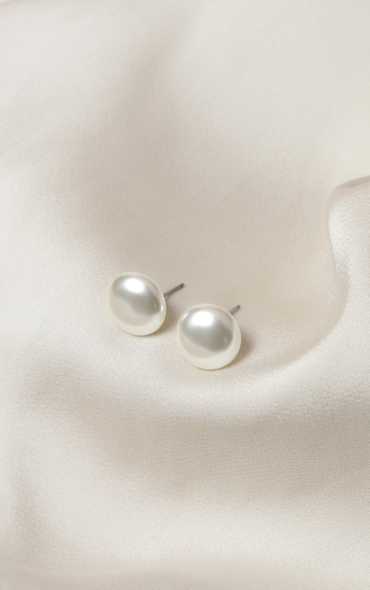 Aros Perla 925 Plata 9.5mm Mi tienda