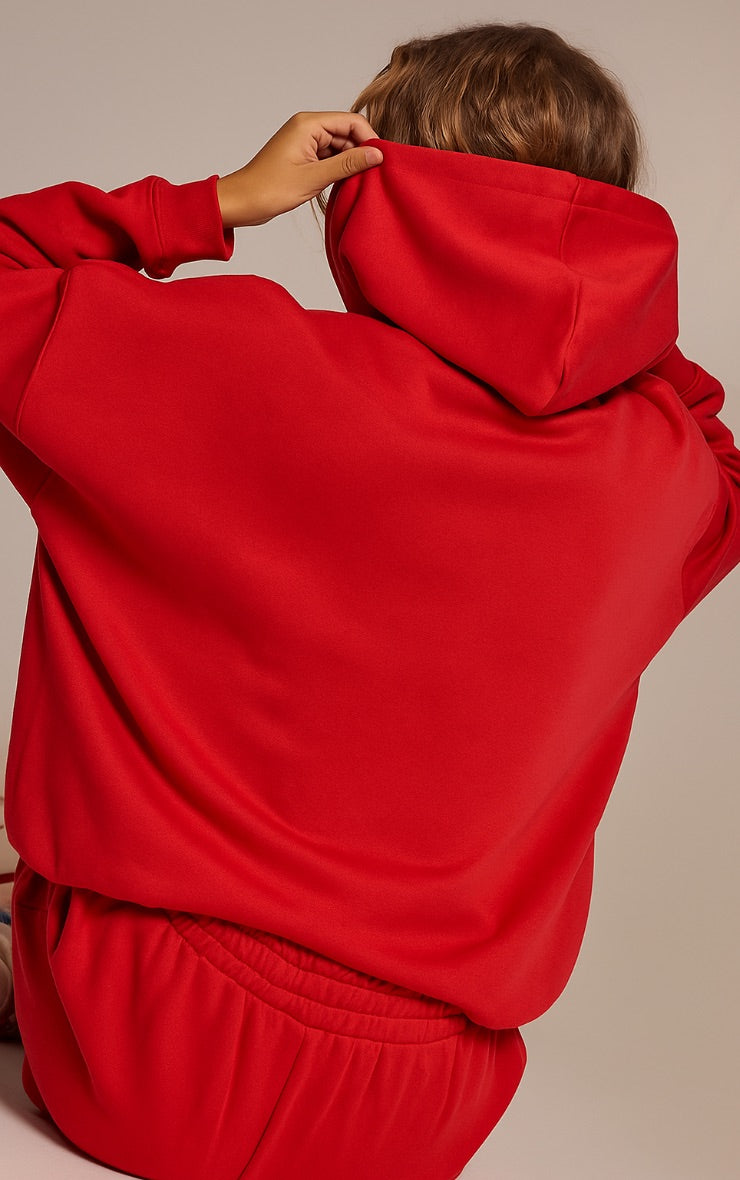 Polerón Capucha Rojo