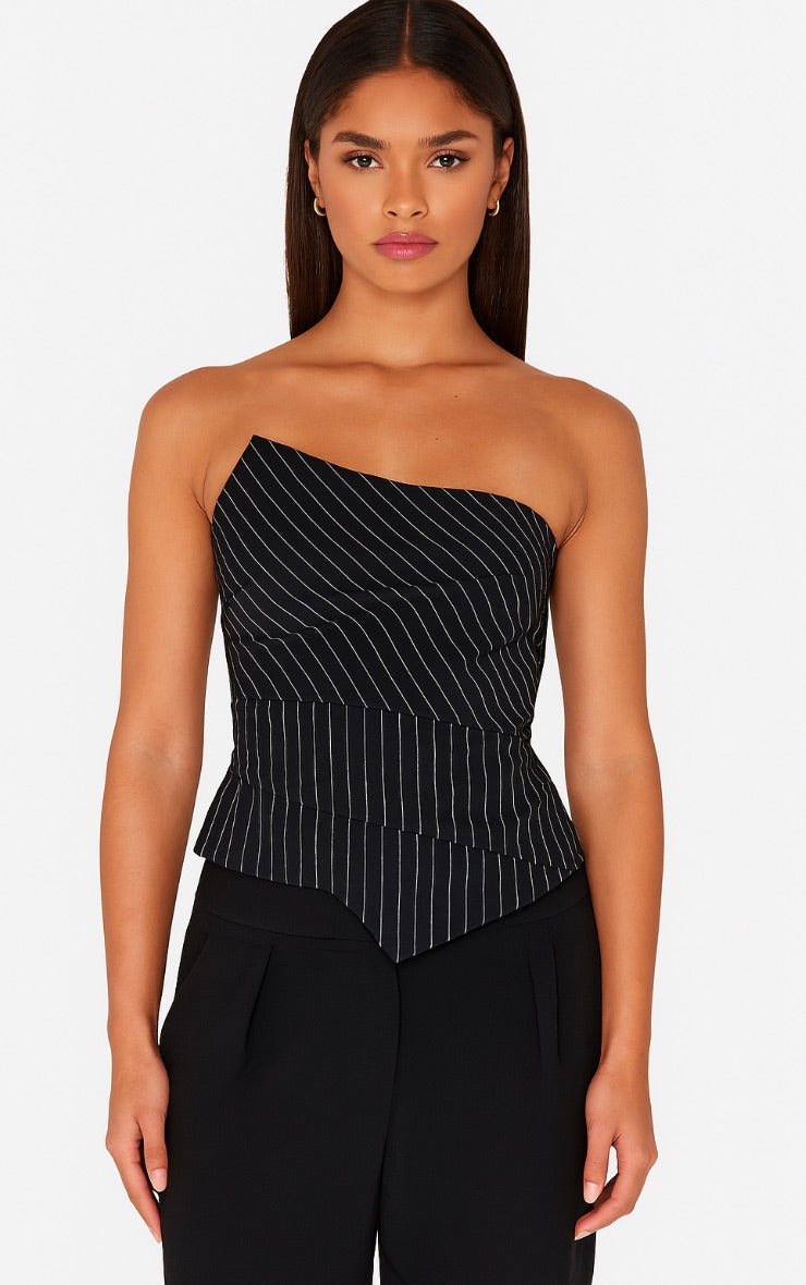 Top Rayas Gris Oscuro Mi tienda