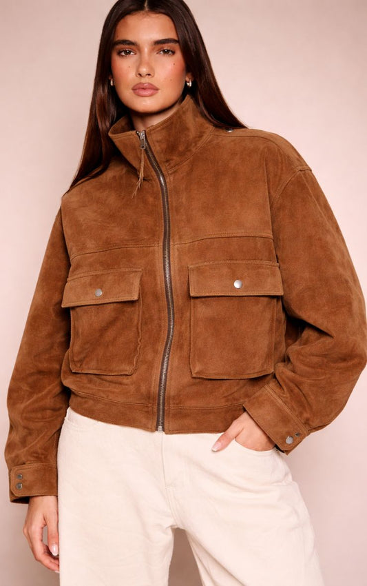 Chaqueta Gamuza Camel Mi tienda
