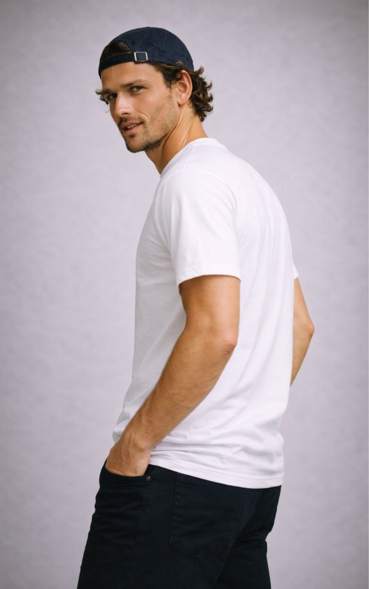 Polera Algodón Blanca Hombre Mi tienda