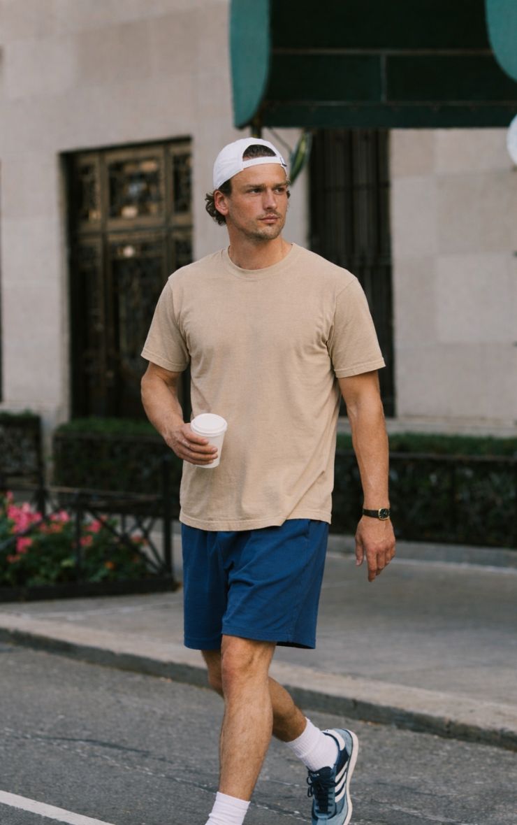 Polera Hombre Beige Algodón Mi tienda