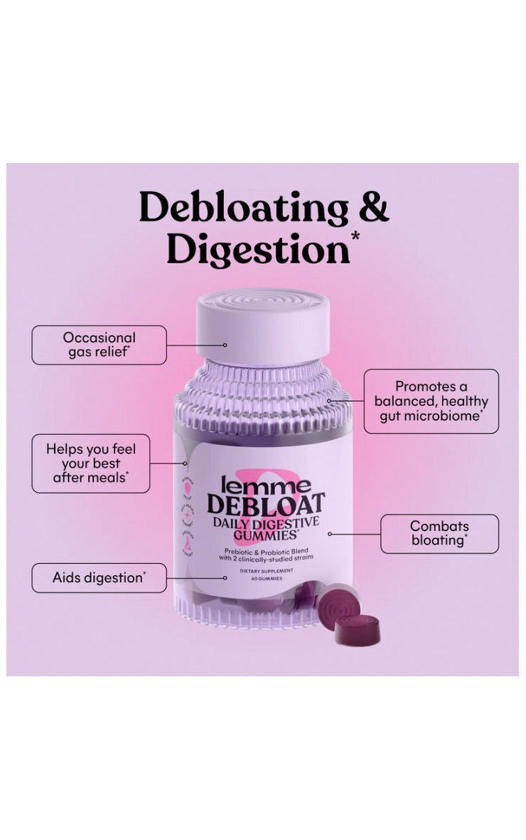 Lemme Debloat Gummies – Digestión & Anti-Hinchazón