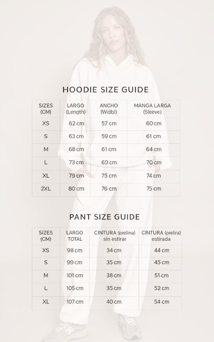 Conjunto Polerón Polo & Pantalón Recto Blanco