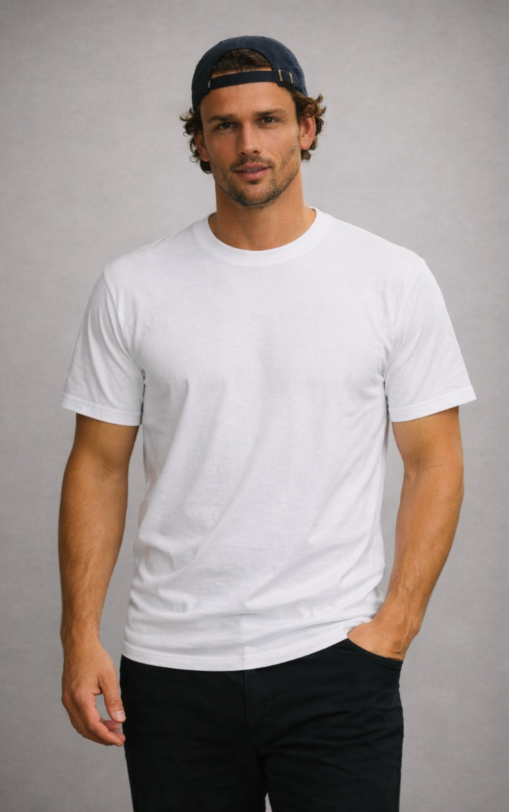 Polera Algodón Blanca Hombre Mi tienda