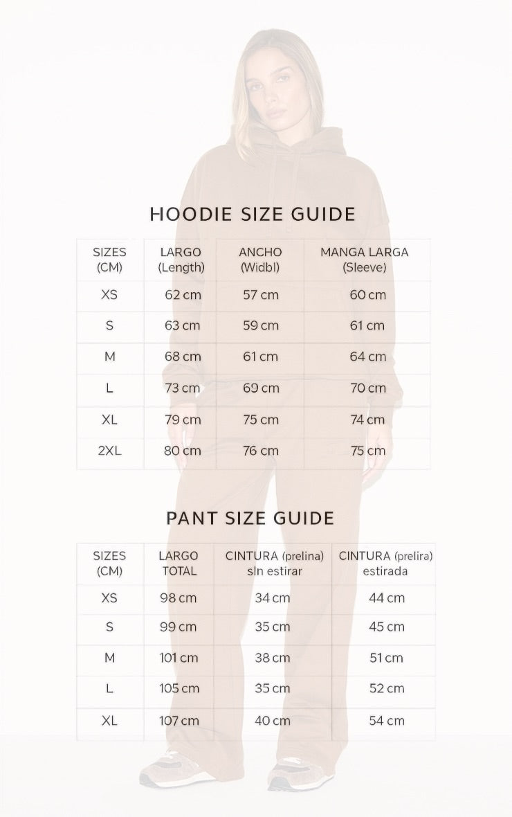 Conjunto Polerón Capucha & Pantalón Recto